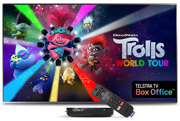 Access Netflix, Stan, BINGE and Kayo with your Telstra TV device and remote control.